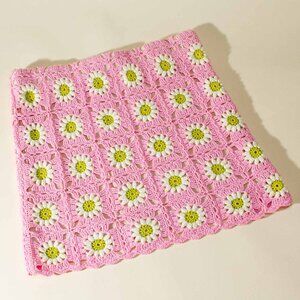 Show Me Your MUMU Pink Crochet Mini Skirt